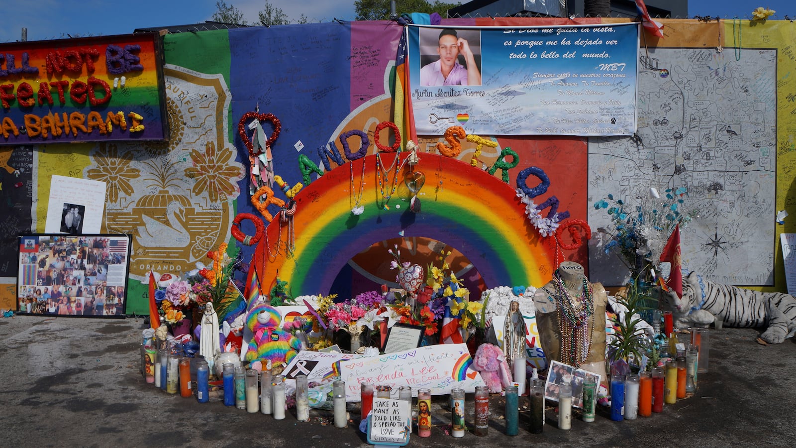 The parking lot at the Pulse nightclub in Orlando, Florida.