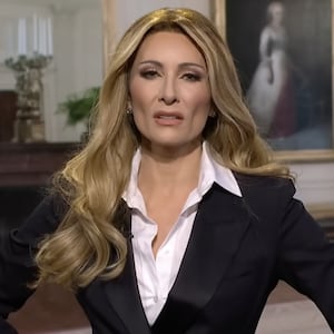 Laura Benanti as Melania Trump on "The Late Show."