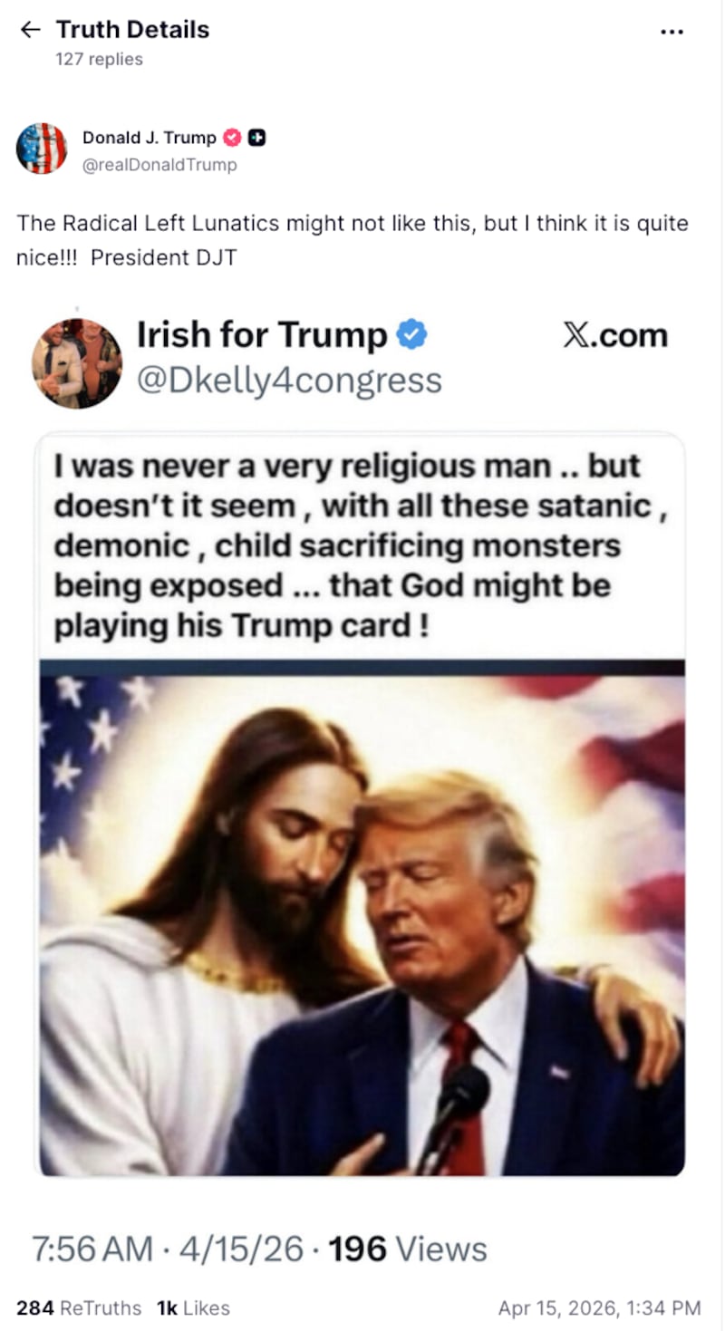 Trump Truth Social Post