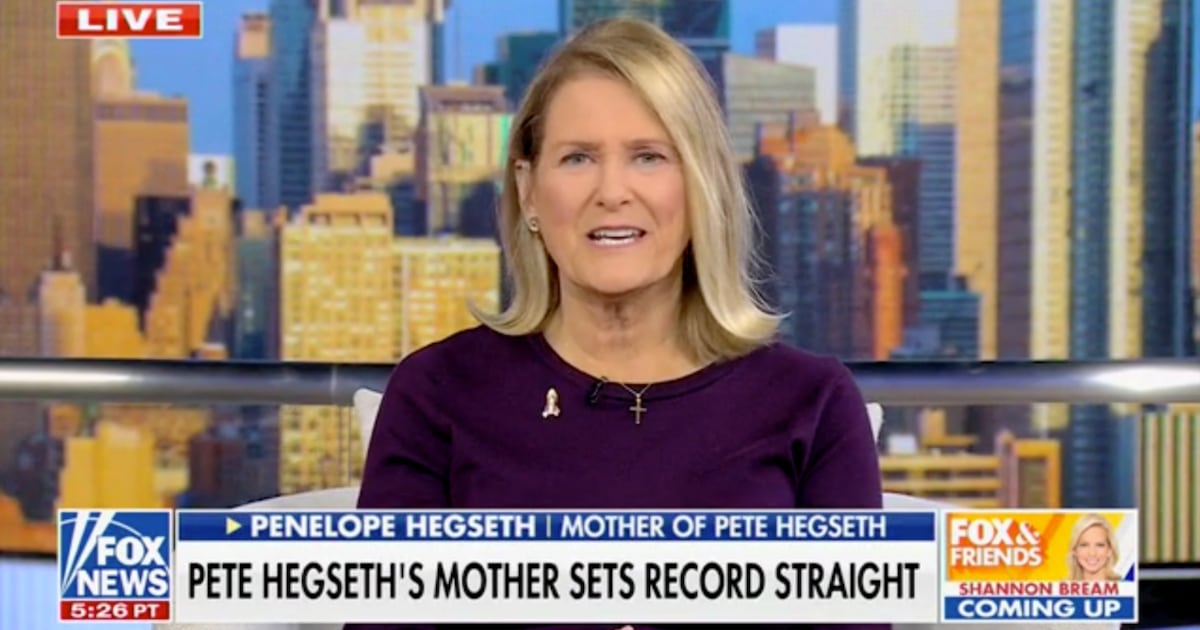 Penelope Hegseth Defends Son Amid Controversies
