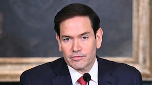 US Secretary of State Marco Rubio speaks in the Treaty Room of the State Department in Washington, DC on June 27, 2025.