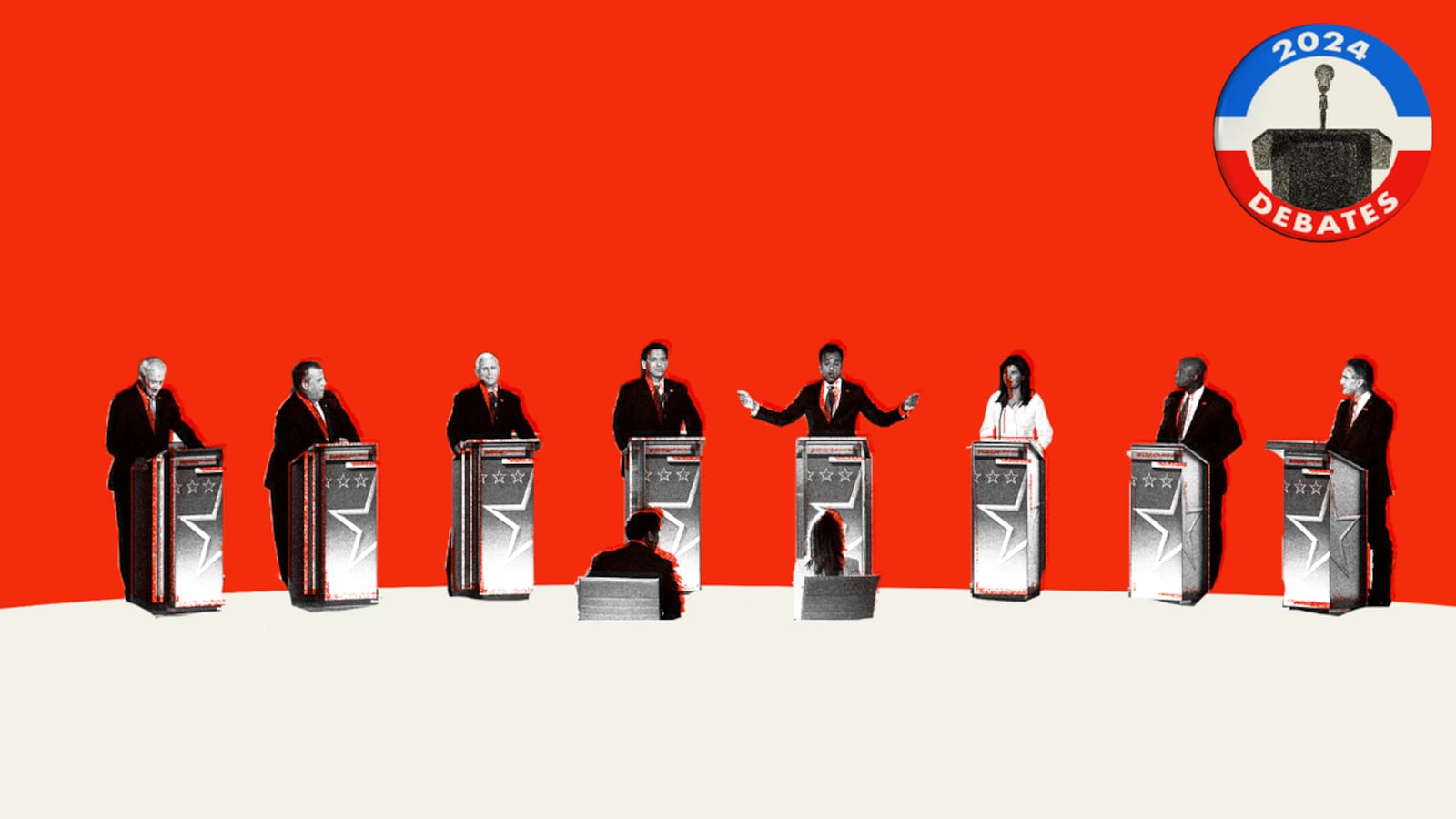 2024 presidential candidates at debate.