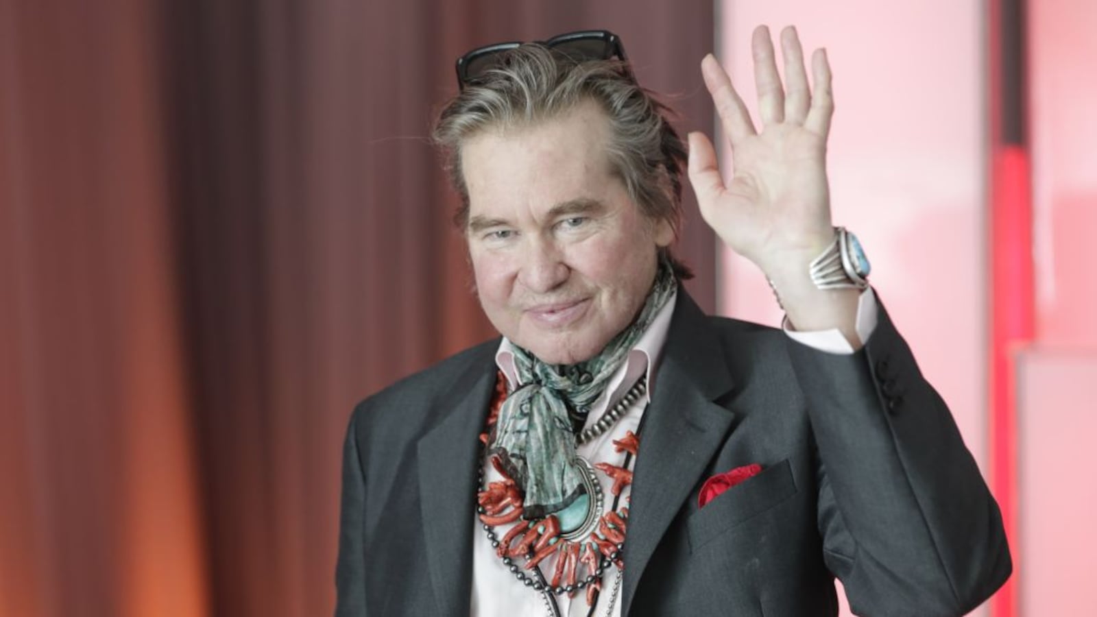 Actor Val Kilmer visits the United Nations headquarters in New York City, New York to promote the 17 Sustainable Development Goals (SDGs) initiative, July 20, 2019.