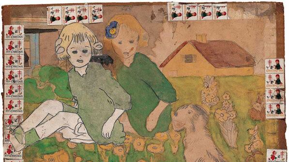 galleries/2010/04/05/the-private-collection-of-henry-darger/the-private-collection-of-henry-darger---untitled-two-girls-and-a-dog-sitting-in-garden_sxhaap