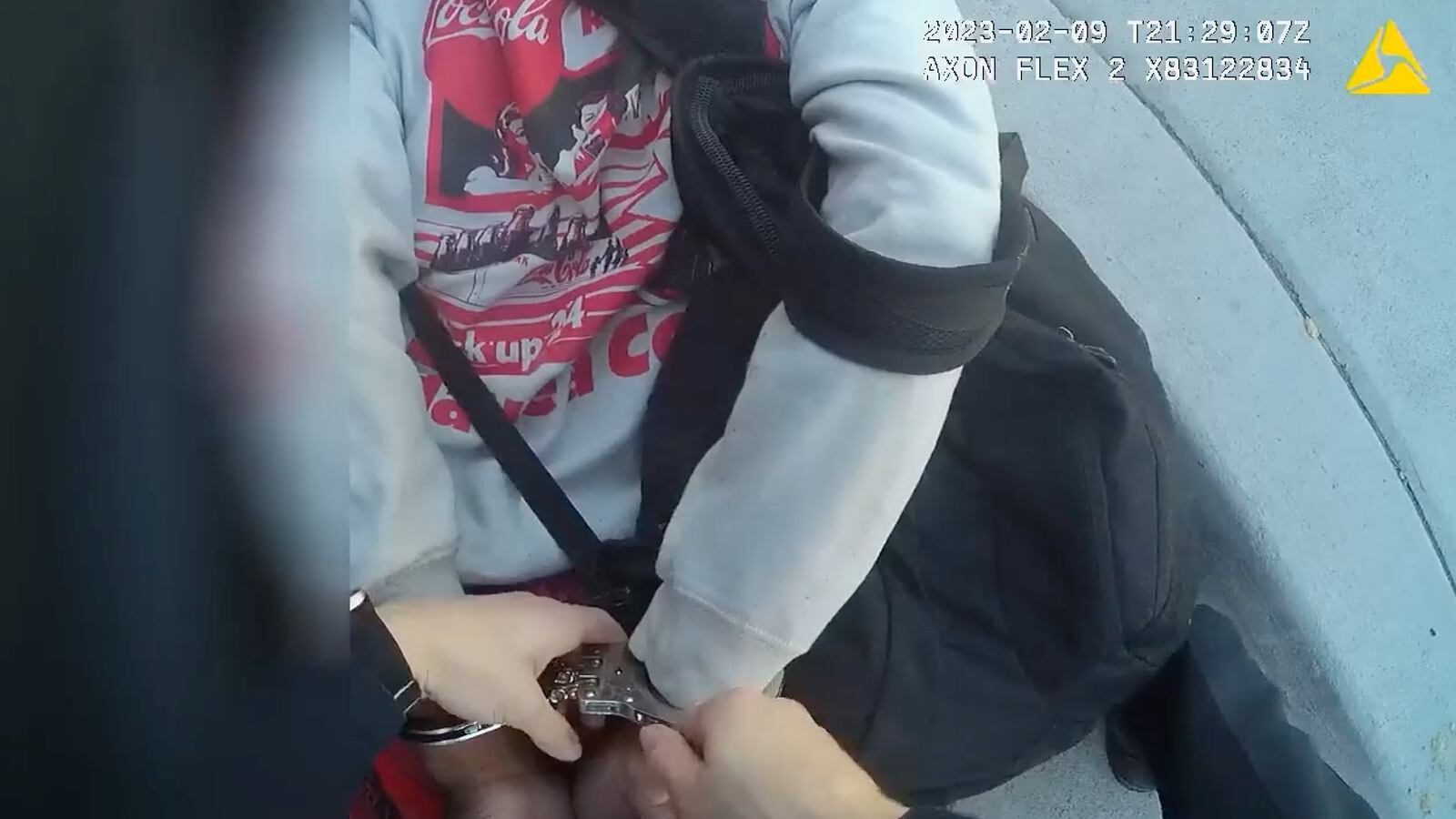 The Clark County School District released bodycam footage of a Las Vegas police officer confronting a Black student, and kneeling on their neck, on February 9, 2023.