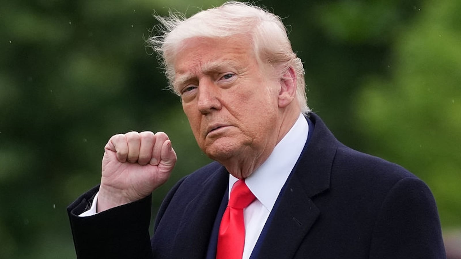 President Donald Trump departs the White House on May 22, 2025 in Washington, DC. Trump is traveling to his Trump National Golf Club in Virginia where he is holding a dinner for the top investors in his $TRUMP cryptocurrency.