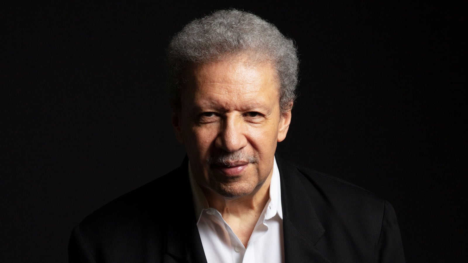 A portrait photograph of composer Anthony Davis.