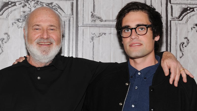 Director Rob Reiner and his son Nick Reiner attend AOL Build Presents: "Being Charlie"  at AOL Studios In New York on May 4, 2016 in New York City.