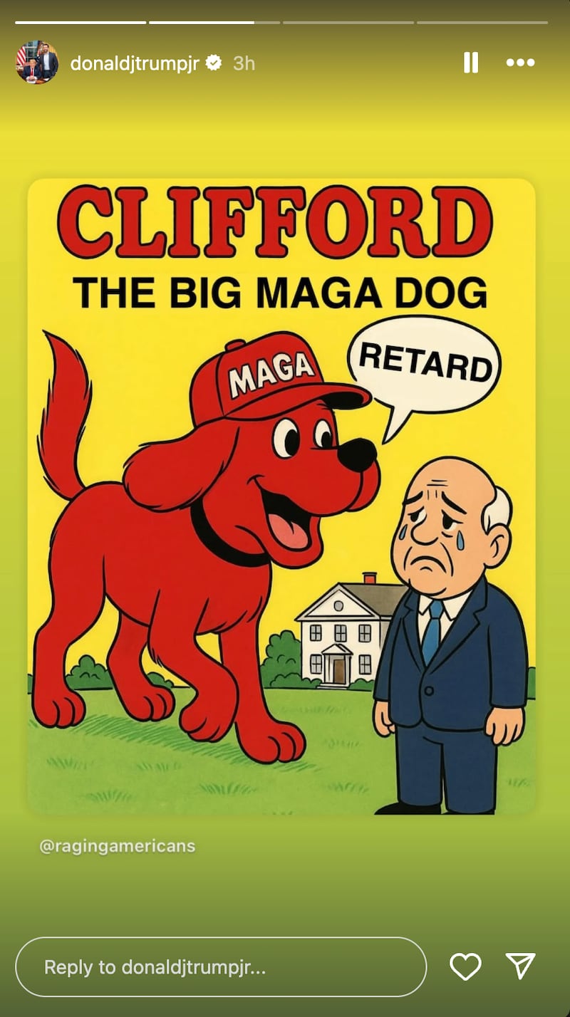 Post made by the 47-year-old Donald Trump Jr. on Wednesday. That same day, he said in a video posted by his daughter that it is important to be “authentic” on social media.