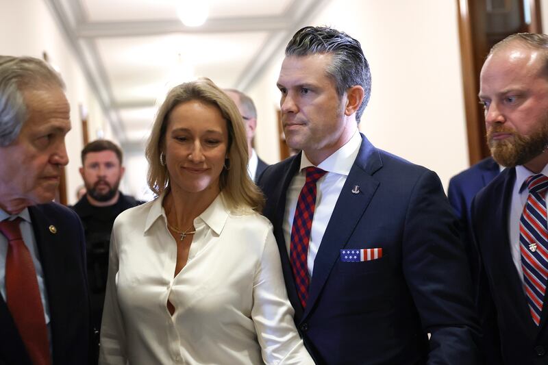 Pete Hegseth spends so much time with his wife she has been nicknamed "Yoko Ono" by DoD staffers.