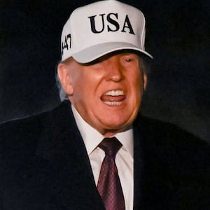 Donald Trump reacts while walking after arriving on the South Lawn aboard Marine One, at the White House in Washington, D.C., U.S., January 11, 2026.