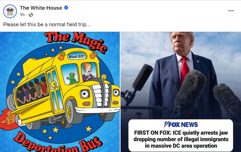 The White House's latest social media post.