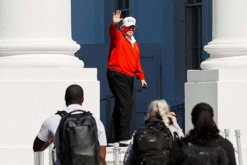 FILE PHOTO: U.S. President Donald Trump waves as he returns to the White House, in Washington, D.C., U.S., May 31, 2026. REUTERS/Aaron Schwartz/File Photo