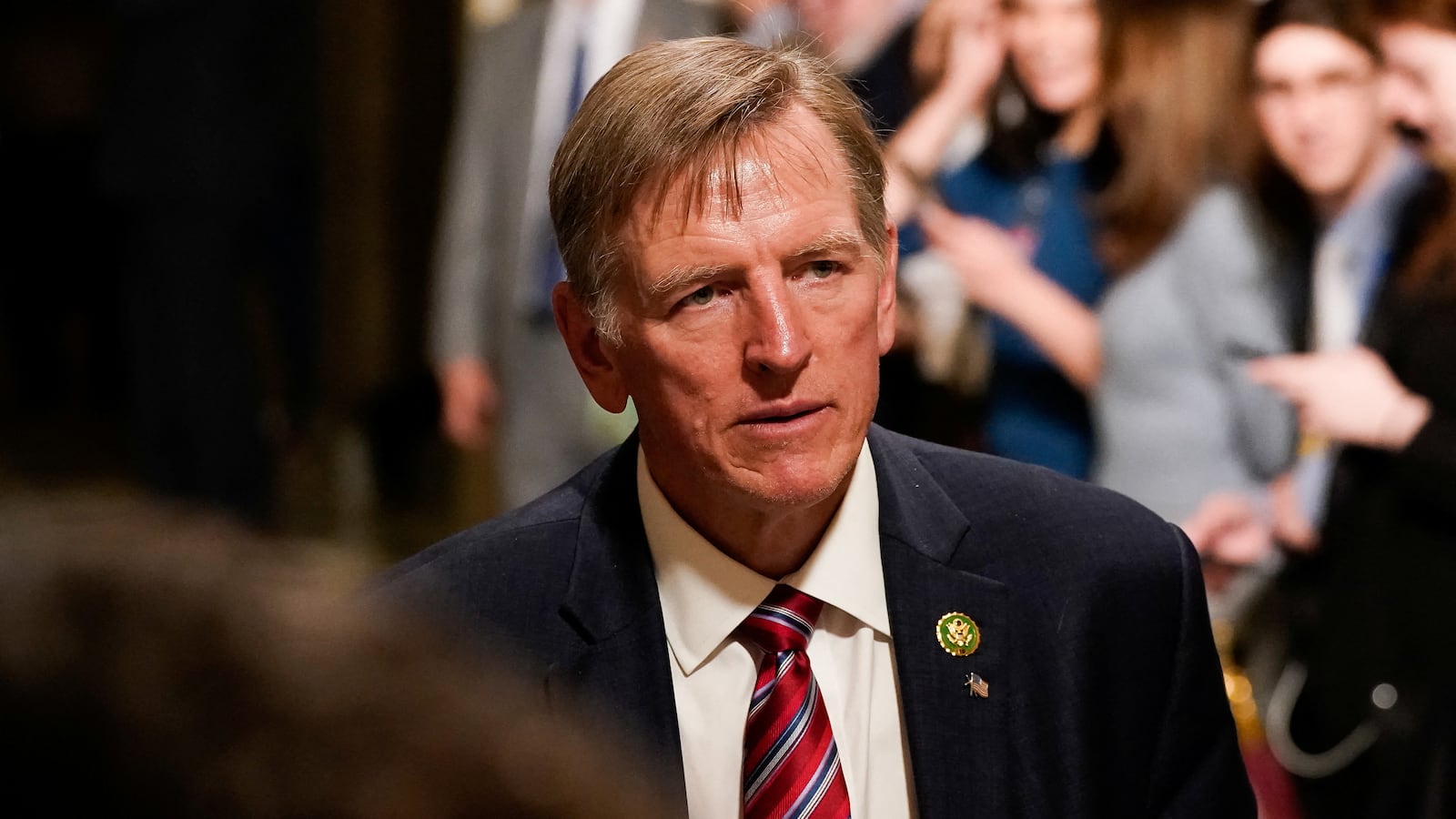 U.S. Representative Paul Gosar (R-AZ) walks through Statuary Hall ahead of U.S. President Joe Biden’s State of the Union Address in Washington, U.S., February 7, 2023.