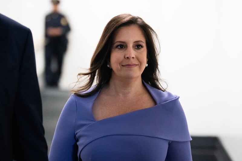 GOP Rep. Elise Stefanik called out Speaker Mike Johnson this week and said he would not be elected to his position if a vote were held tomorrow.