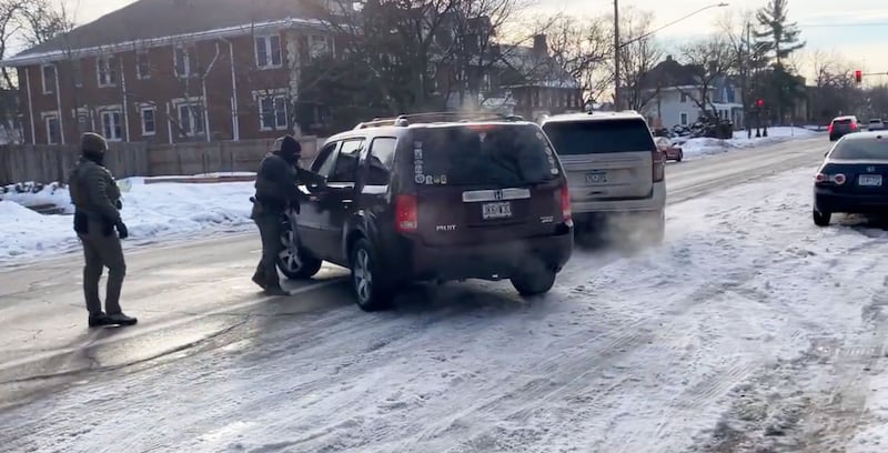 Still from a social media video showing a woman being shot and killed by an ICE officer in Minneapolis, Minnesota