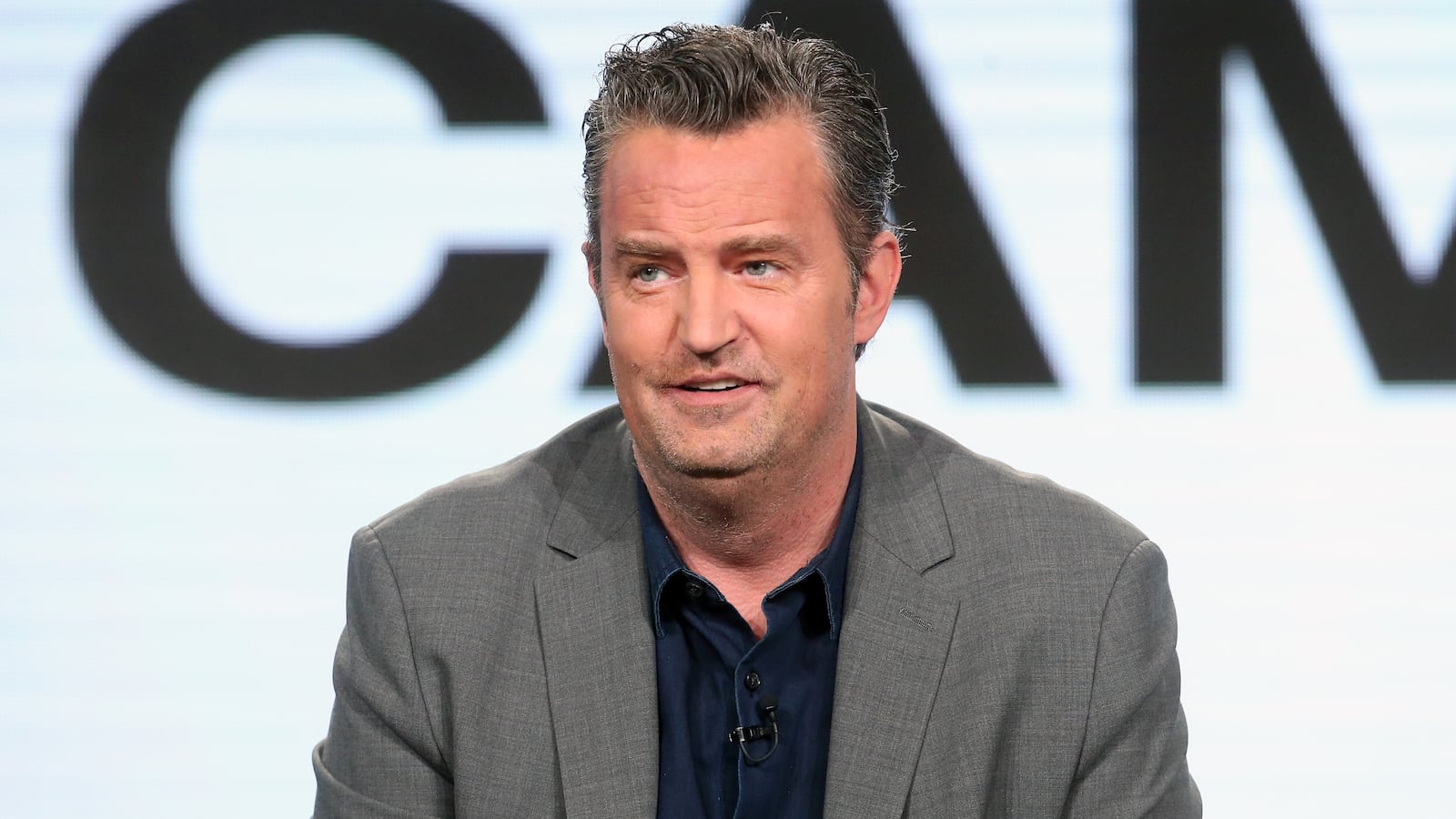 PASADENA, CA - JANUARY 13: Actor Matthew Perry of the television show 'The Kennedys - After Camelot' speaks onstage during the REELZChannel portion of the 2017 Winter Television Critics Association Press Tour at the Langham Hotel on January 13, 2017 in Pasadena, California (Photo by Frederick M. Brown/Getty Images)