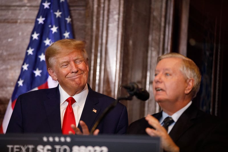 Donald Trump and Lindsey Graham