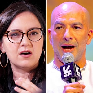Bari Weiss and Peter Attia.