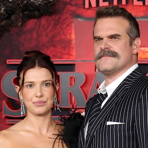 Millie Bobby Brown and David Harbour attend the Los Angeles Premiere of Netflix's "Stranger Things" Season 5