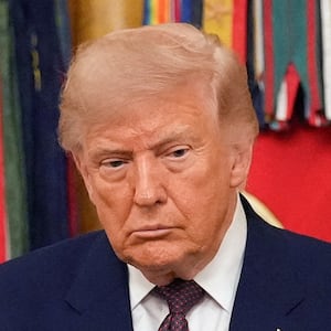 U.S. President Donald Trump takes part in a prayer, during a Medal of Honor ceremony at the White House in Washington, D.C., U.S., June 18, 2026.