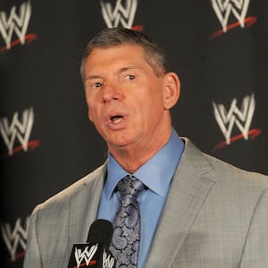 NEW YORK - MAY 21:  Chairman of World Wrestling Entertainment, Vince McMahon, attends the World Wrestling Entertainment "Denver Debacle" press conference at the Hard Rock Cafe, Times Square on May 21, 2009 in New York City.  (Photo by George Napolitano/Getty Images)
