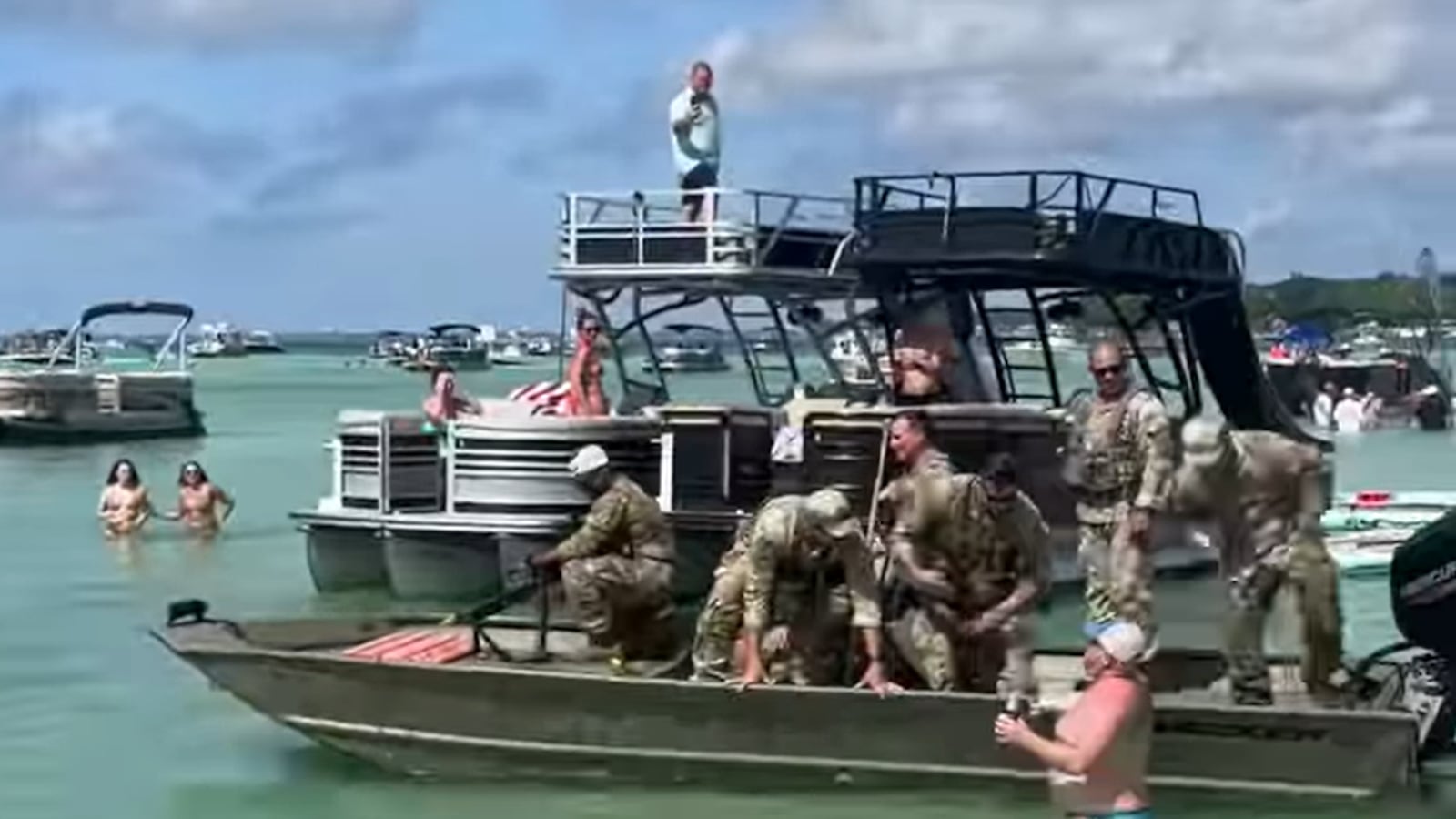 Eighteen soldiers have been suspended after firing unauthorized rounds at a beach festival in Florida.