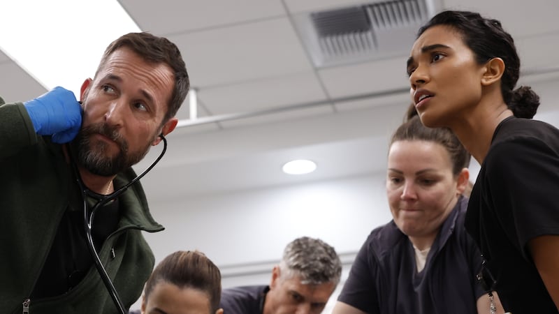 Noah Wyle and the cast of 'The Pitt'