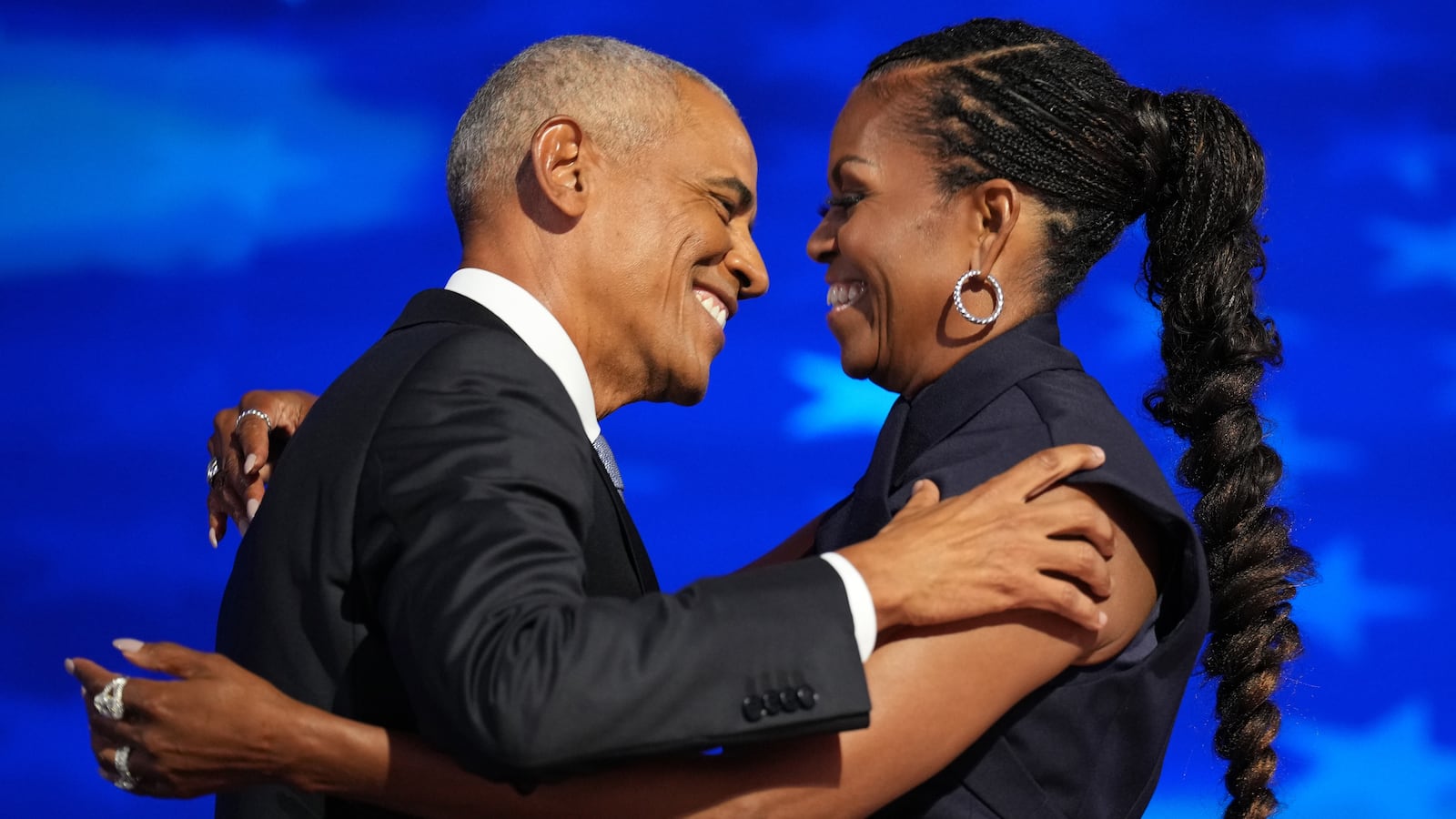 Barack Obama and Michelle Obama.