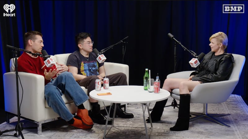 Robyn on "Las Culturistas" with Bowen Yang and Matt Rogers