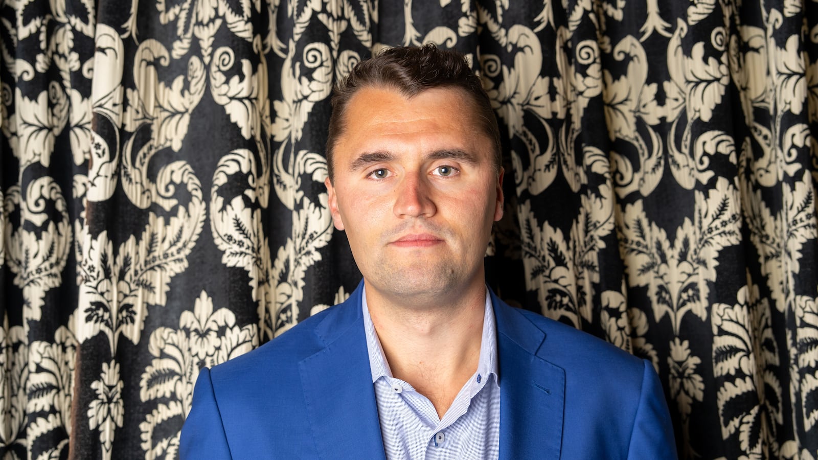 CAMBRIDGE, CAMBRIDGESHIRE - MAY 19: Charlie Kirk poses at The Cambridge Union on May 19, 2025 in Cambridge, Cambridgeshire. (Photo by Nordin Catic/Getty Images for The Cambridge Union)