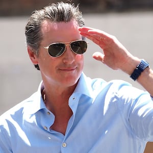 California Governor Gavin Newsom has some bones to pick with Donald Trump.