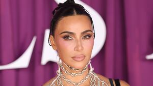 Kim Kardashian attends the All's Fair London Premiere.