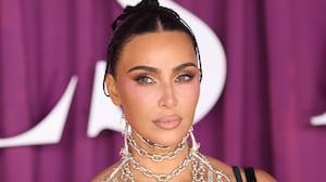 Kim Kardashian attends the All's Fair London Premiere.