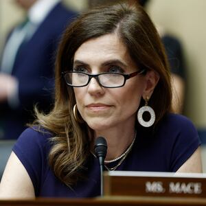WASHINGTON, DC - APRIL 11:Rep. Nancy Mace (R-SC) speaks during a hearing with the House Oversight and Accountability committee in the Rayburn House Office Building on April 11, 2024 in Washington, DC. Califf answered a range of questions from members of the committee on topics pertaining to several drug related crises in communities across the the country, and how U.S. President Joe Biden's administration is handling them. (Photo by Anna Moneymaker/Getty Images)