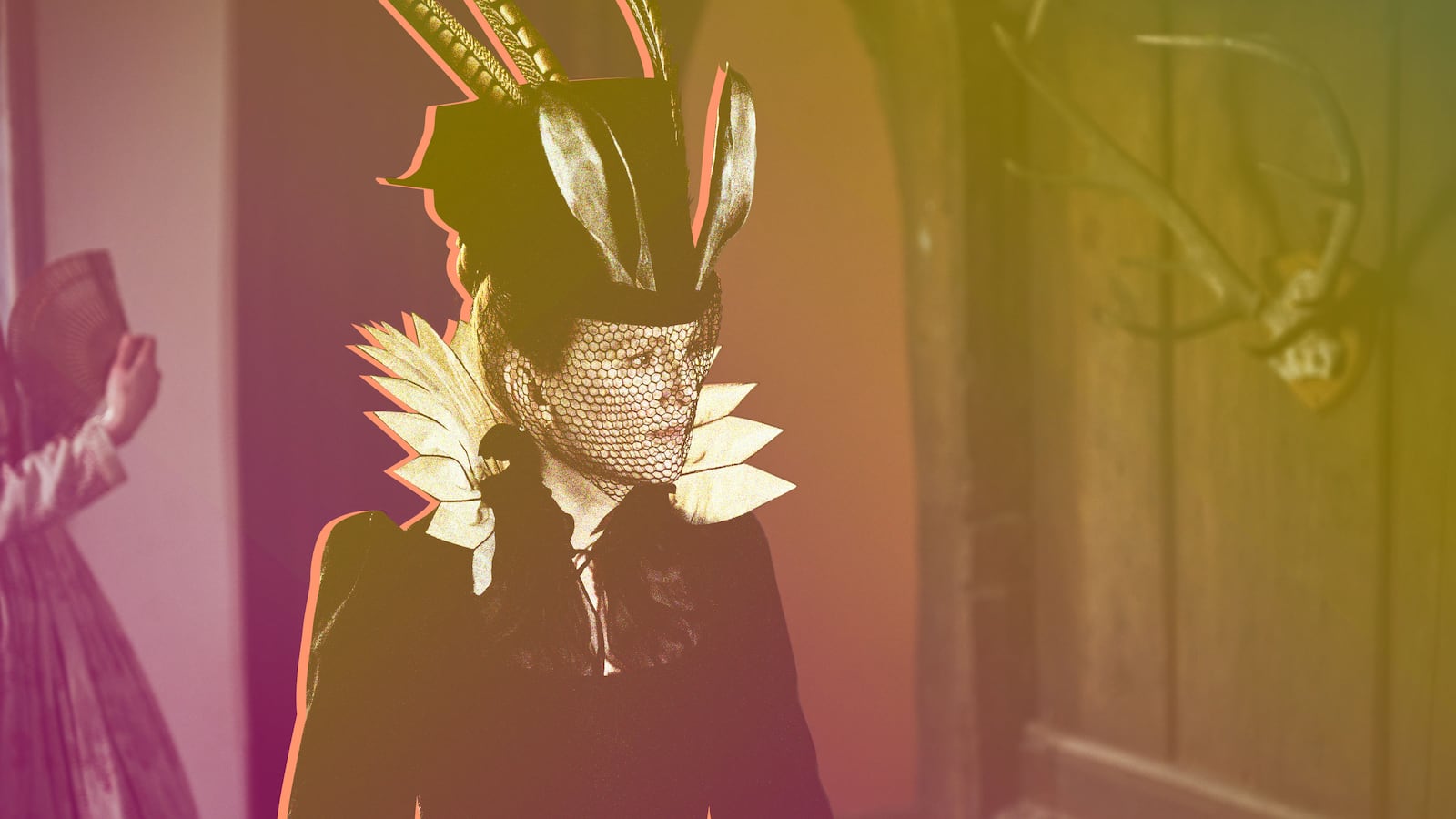 A photo illustration showing Julianne Moore in Mary & George.