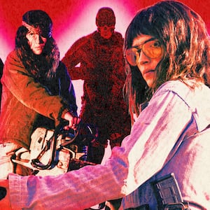A photo illustration of Adria Arjona in Onslaught for A24.