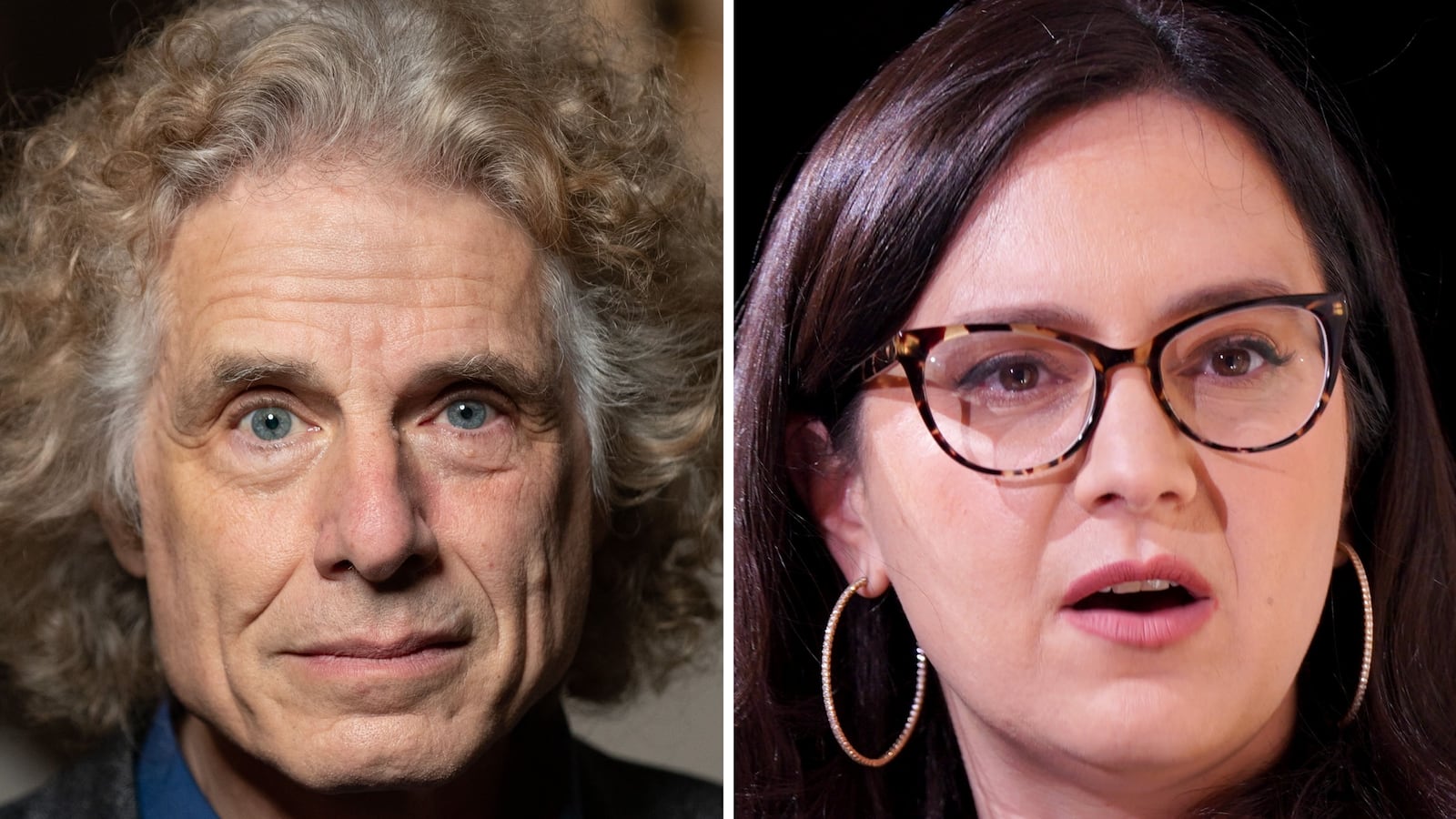 Steven Pinker and Bari Weiss
