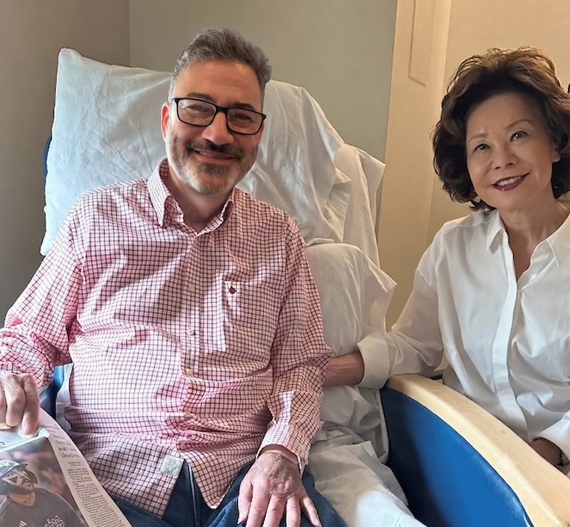 Jimmy Kimmel photoshopped his face onto Mitch McConnell's after McConnell's office released a health update for the senator.