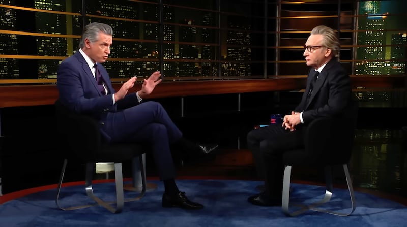 California Gov. Gavin Newsom sits down for an interview on 'Real Time with Bill Maher'