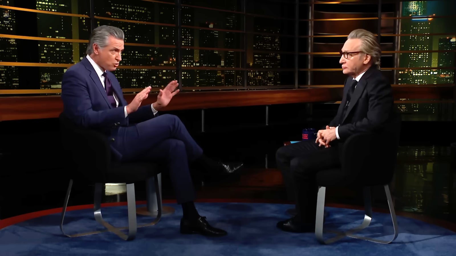 California Gov. Gavin Newsom sits down for an interview on 'Real Time with Bill Maher'