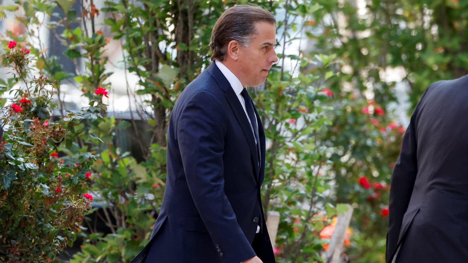 Hunter Biden, son of U.S. President Joe Biden, arrives at federal court to plead guilty to two misdemeanor charges of willfully failing to pay income taxes in Wilmington, Delaware.