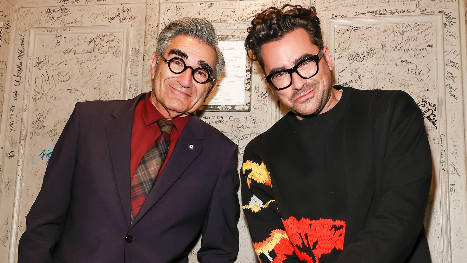 Eugene Levy and Dan Levy at The Beacon Theatre in 2021.
