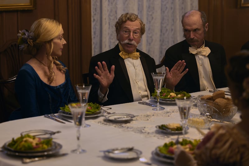 Jane Krakowski, Larry David and Toby Huss