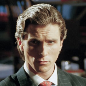 Welsh actor Christian Bale on the set of American Psycho, based on the novel by Bret Easton Ellis and directed by Canadian Mary Harron. (Photo by Eric Robert/Sygma/Sygma via Getty Images)