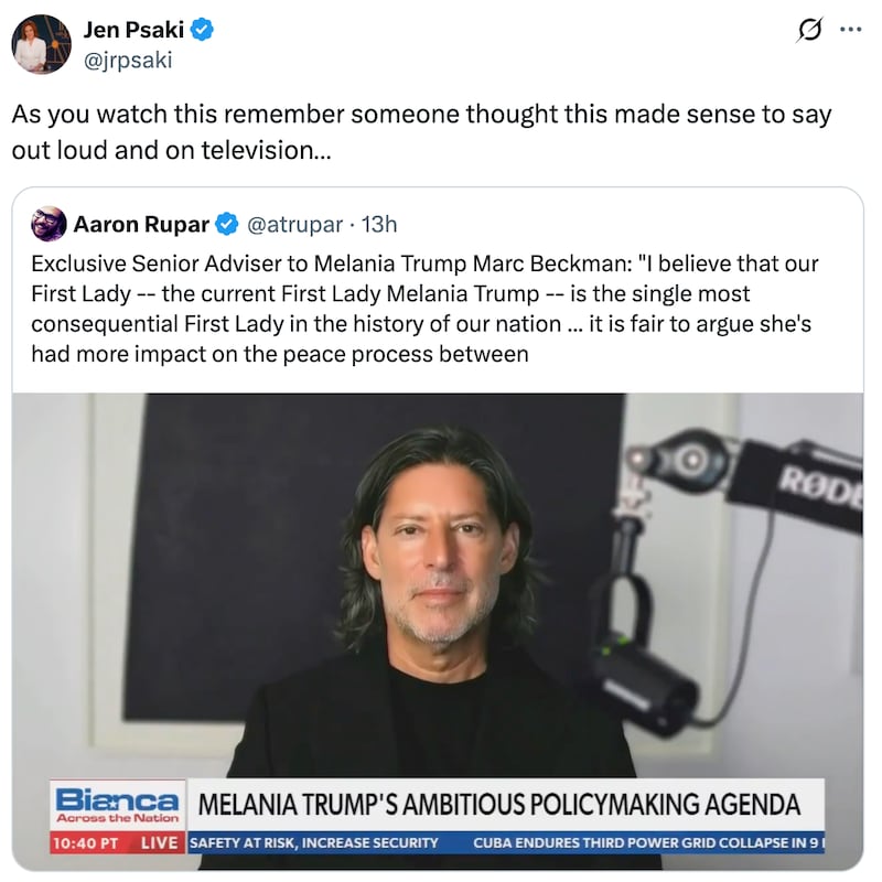 Jen Psaki was not impressed.