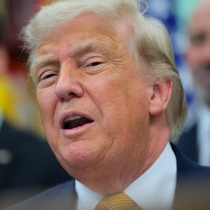 U.S. President Donald Trump speaks to reporters before signing two executive orders regarding quantum computing, in the Oval Office at the White House in Washington, D.C., U.S., June 22, 2026. REUTERS/Jonathan Ernst