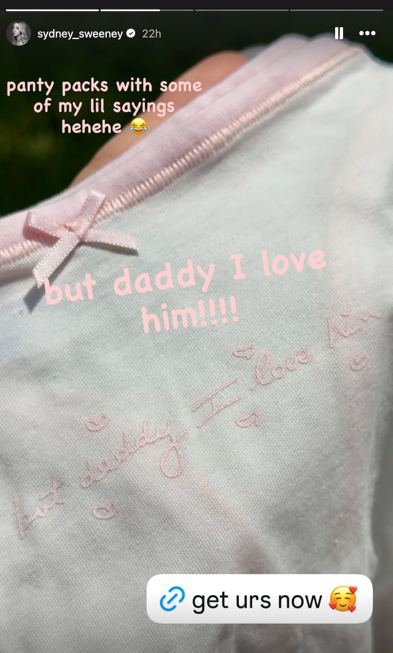 Sydney Sweeney dropped her new lingerie line on Thursday, linking to different sets on her Instagram story.