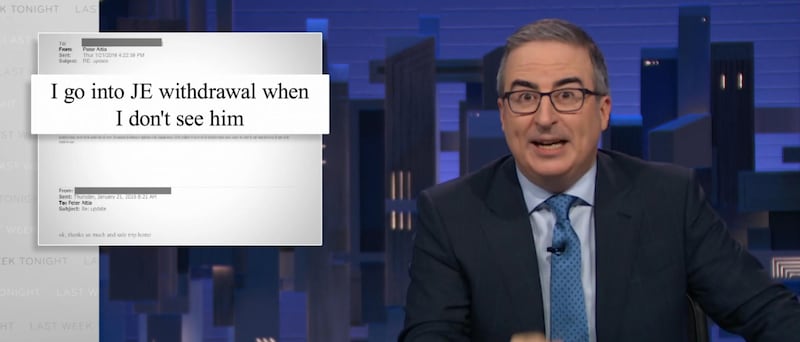 John Oliver on Last Week Tonight.