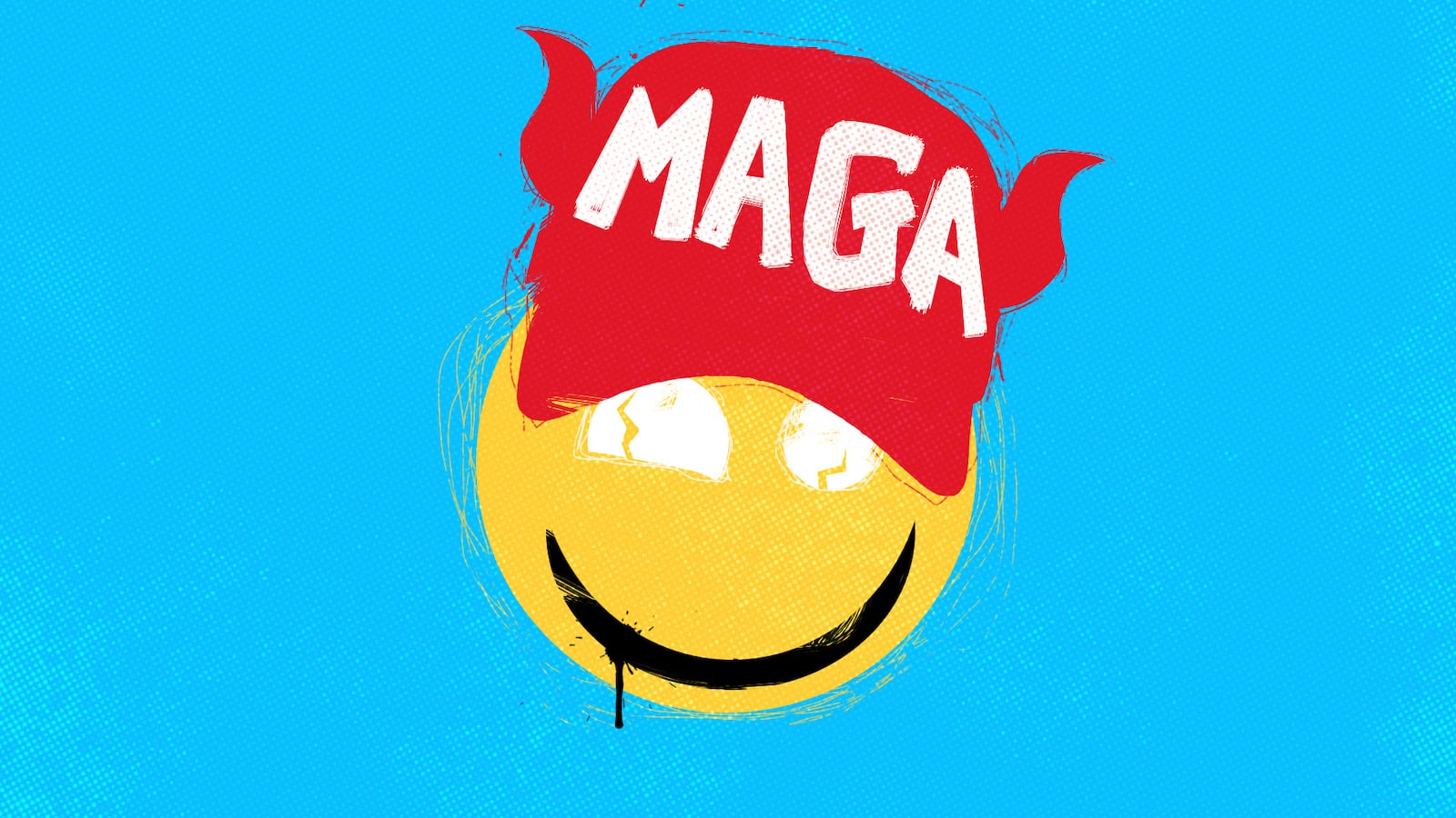 A MAGA emoji with DTS.